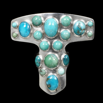 Saara Hopea turquoise and silver ring